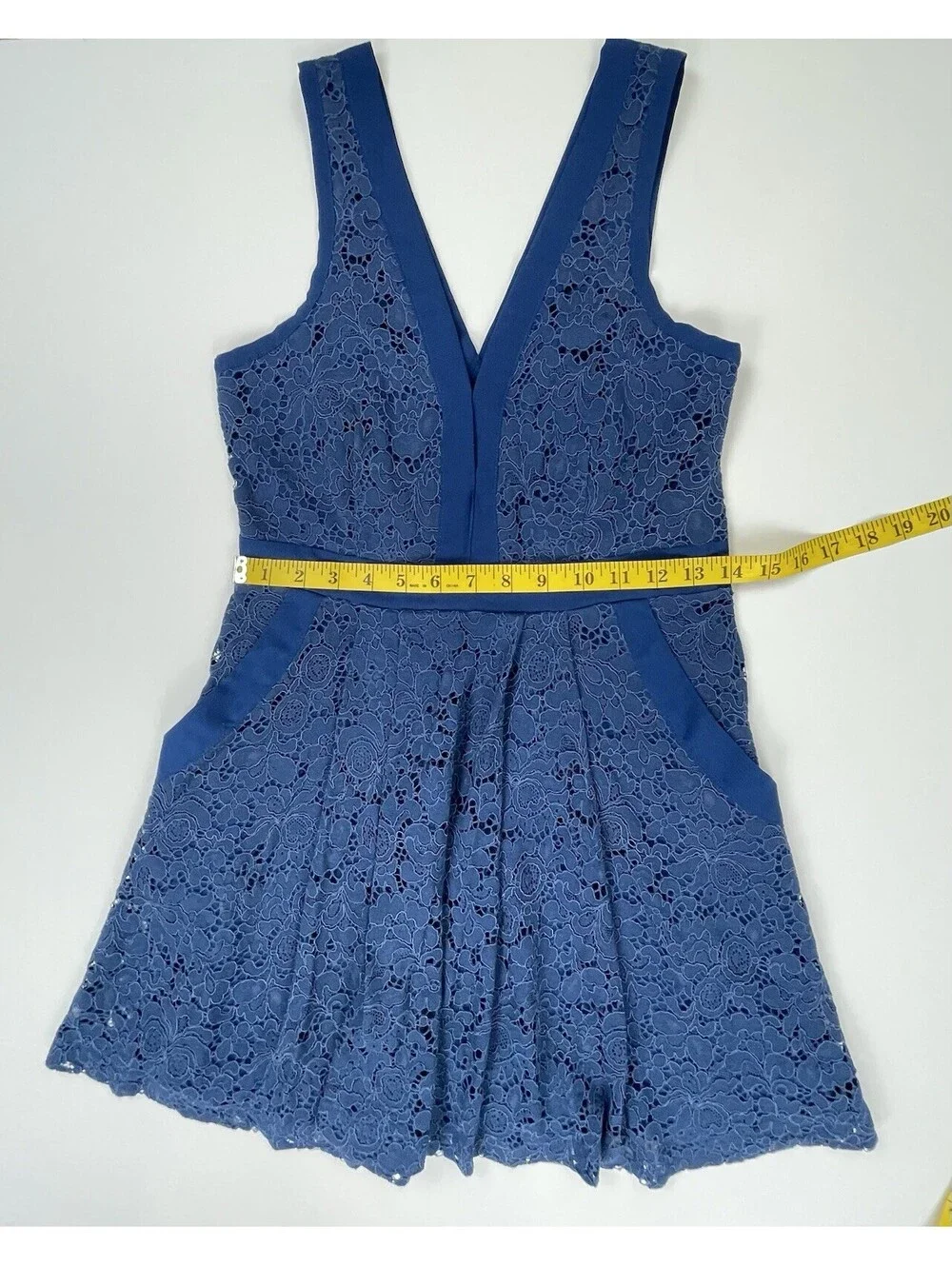 Women's Free People Sleeveless Lovely Lace Fit & Flare Mini Dress XS